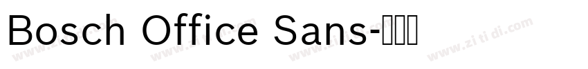 Bosch Office Sans字体转换